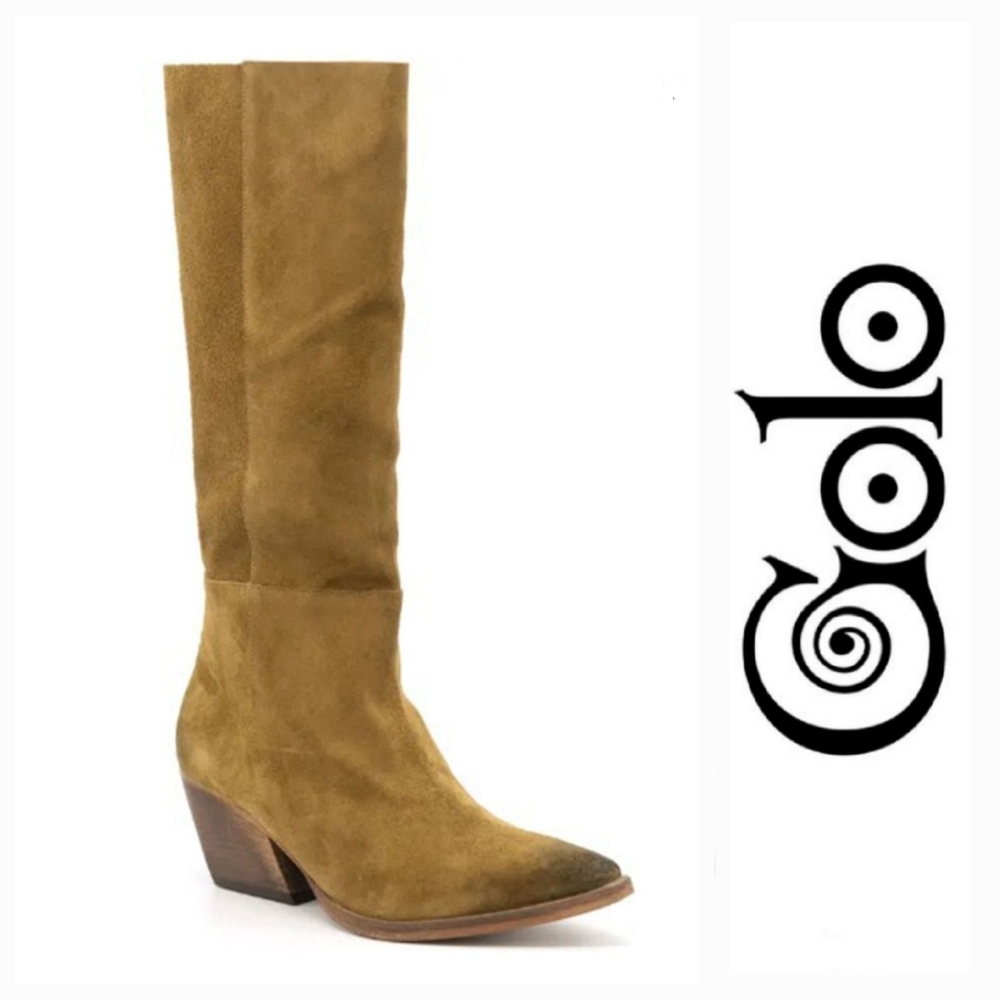 Beautiful Soft Suede Golo Western Chic Boots
